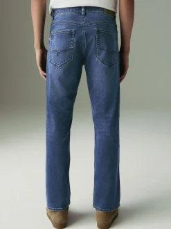 Blue Mid Straight Fit Motionflex Jeans