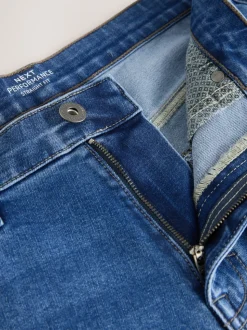 Blue Mid Straight Fit Motionflex Jeans