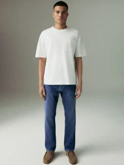 Blue Mid Straight Fit Motionflex Jeans