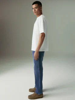 Blue Mid Straight Fit Motionflex Jeans