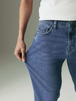 Blue Mid Straight Fit Motionflex Jeans