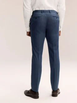 Blue Muscle Fit Motionflex Stretch Suit Trousers