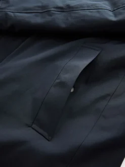 Blue Navy Shower Resistant Padded Trench Coat