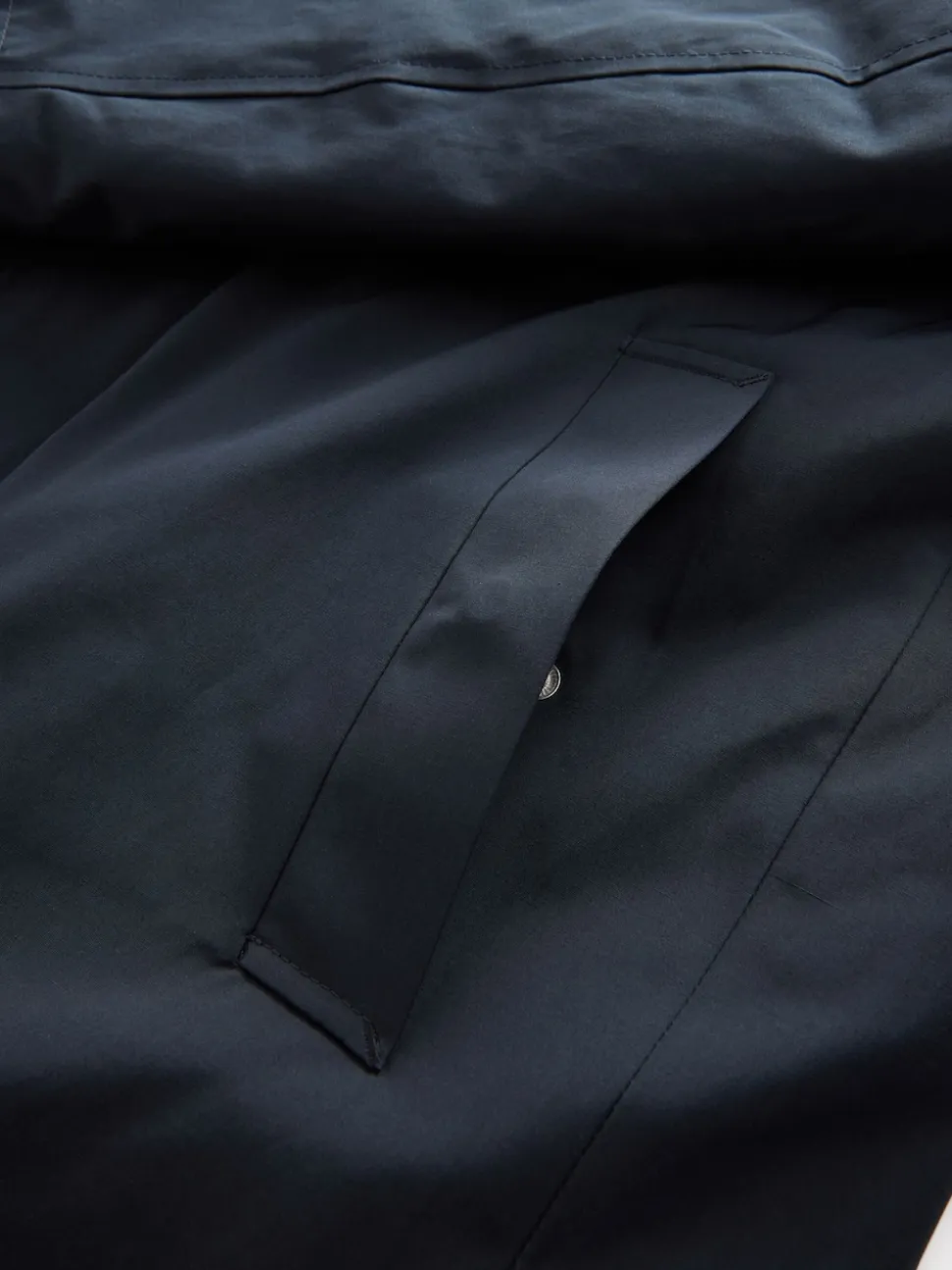 Blue Navy Shower Resistant Padded Trench Coat