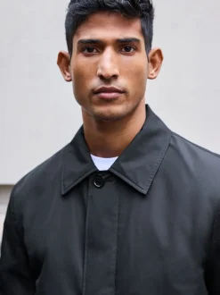 Blue Navy Shower Resistant Padded Trench Coat
