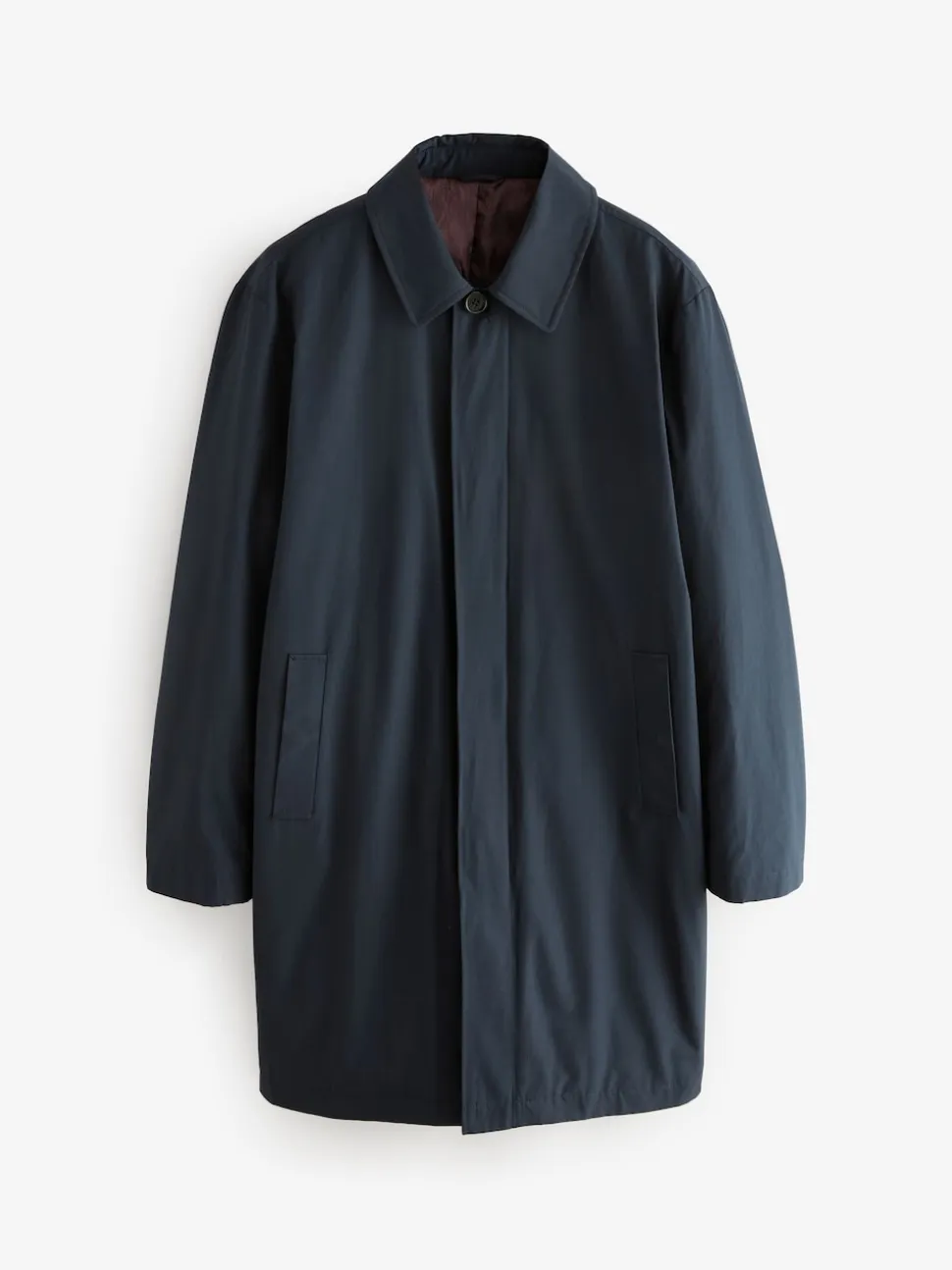 Blue Navy Shower Resistant Padded Trench Coat