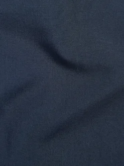Blue Navy Slim Fit Easy Care Single Cuff Smart Shirt