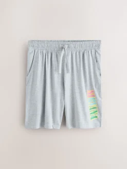 Blue Nirvana Short Sleeve Jersey Pyjamas Set