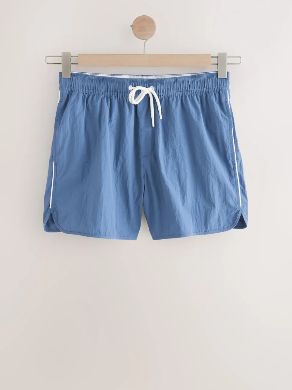 Blue Piped Swim Shorts
