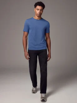 Blue Regular Fit Essential V-Neck T-Shirt