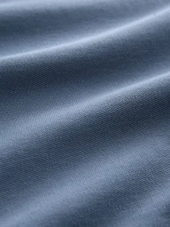 Blue Regular Fit Long Sleeve Pique Polo Shirt