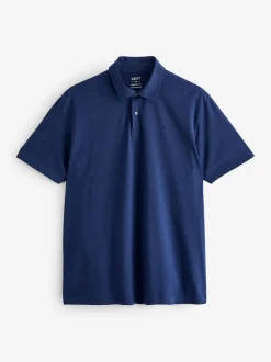Blue Regular Fit Short Sleeve Jersey Polo Shirts 5 Pack