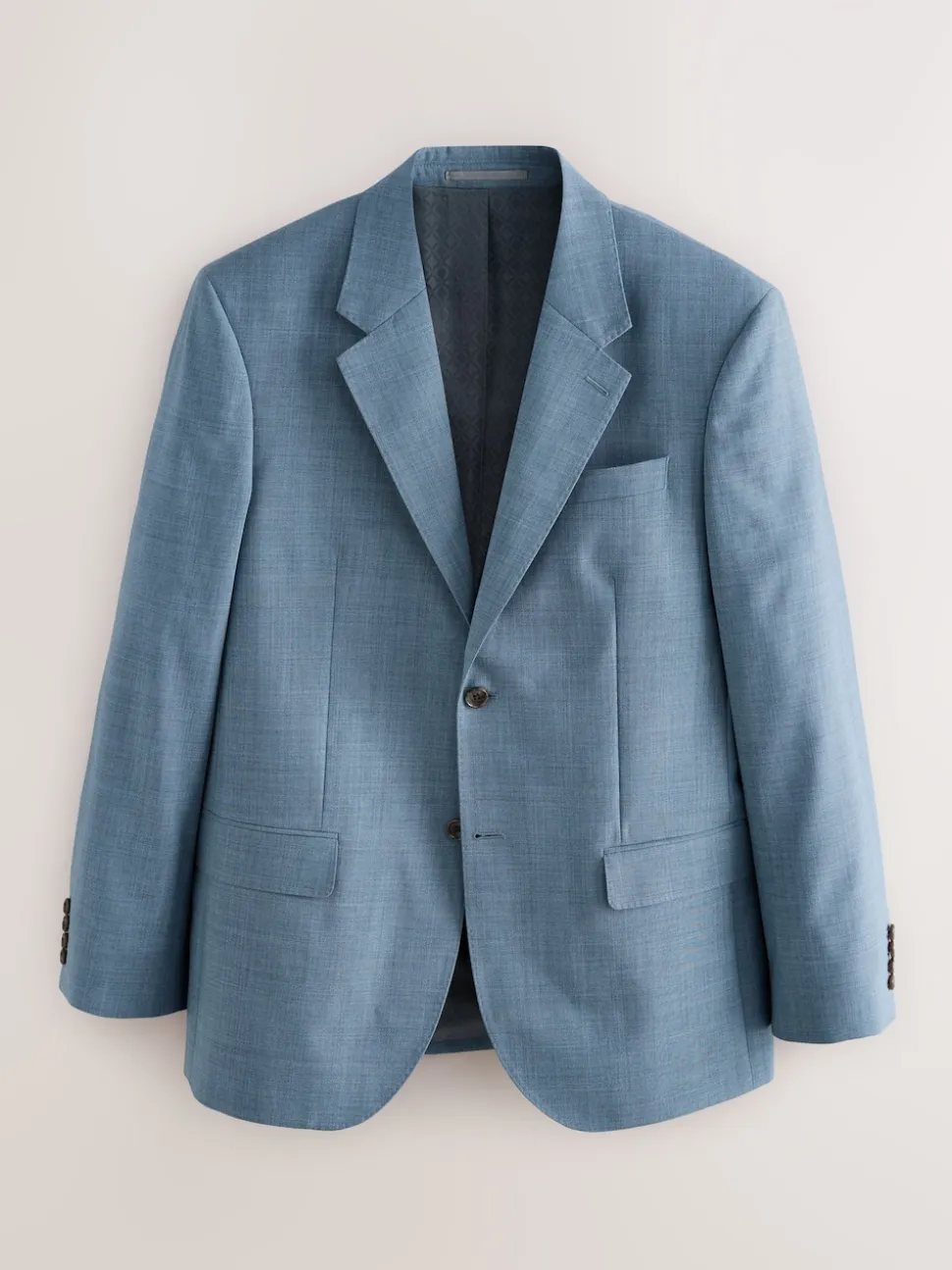 Blue Regular Fit Signature Nova Fides 100% Italian Wool Suit Jacket