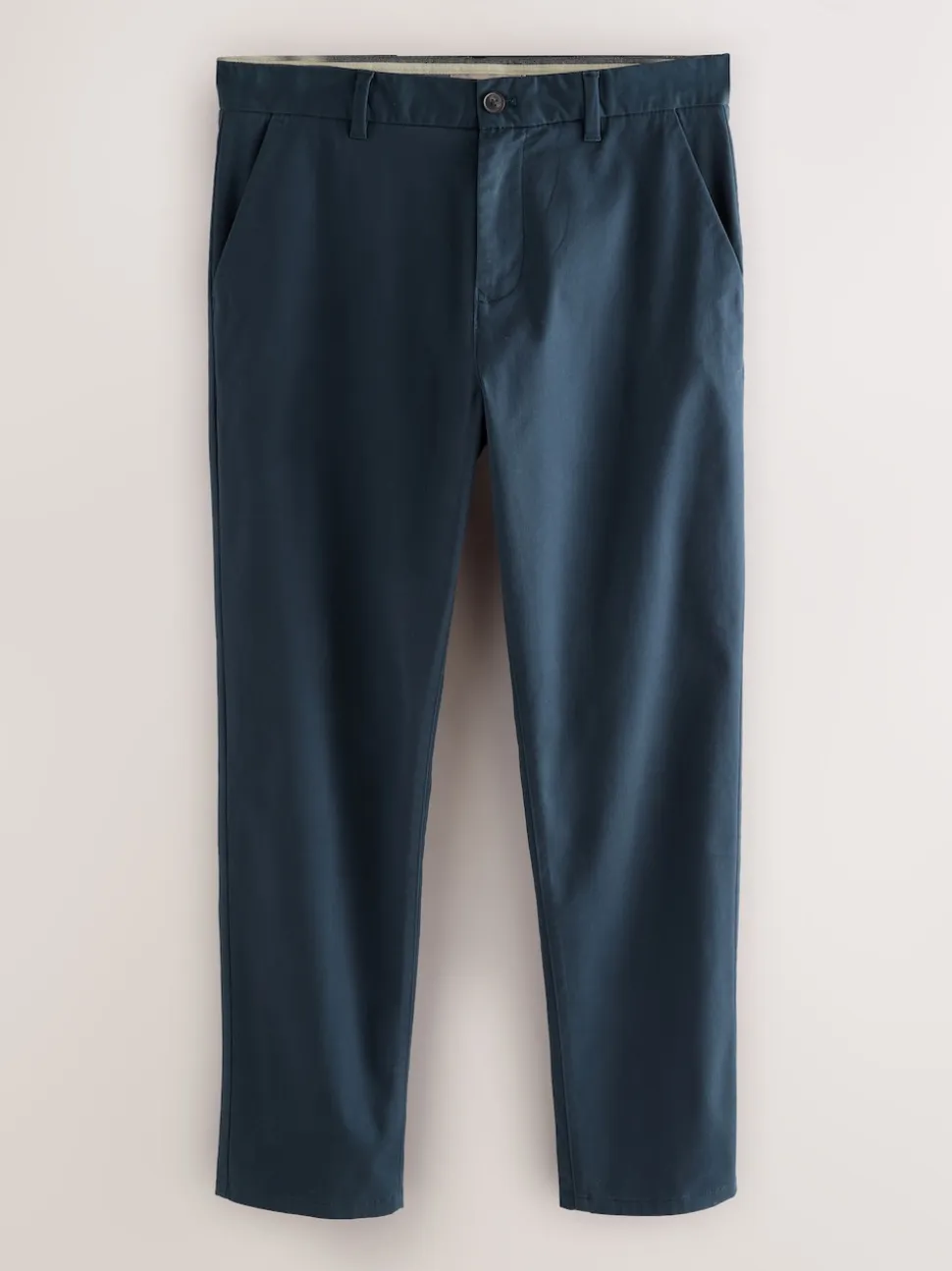 Blue Regular Fit Stretch Chinos Trousers
