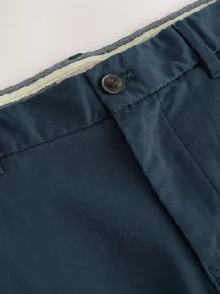 Blue Regular Fit Stretch Chinos Trousers