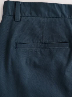 Blue Regular Fit Stretch Chinos Trousers