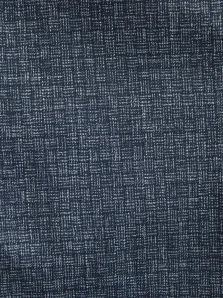 Blue Regular Fit Trimmed Textured Suit Trousers