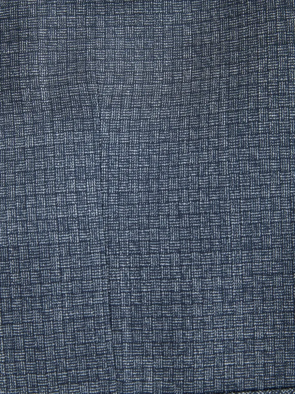 Blue Regular Fit Trimmed Textured Suit Waistcoat