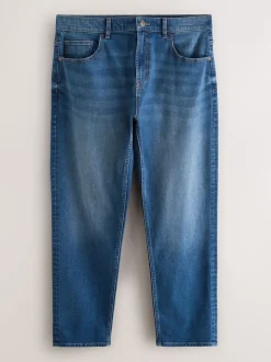 Blue Regular Tapered Fit Classic Stretch Jeans