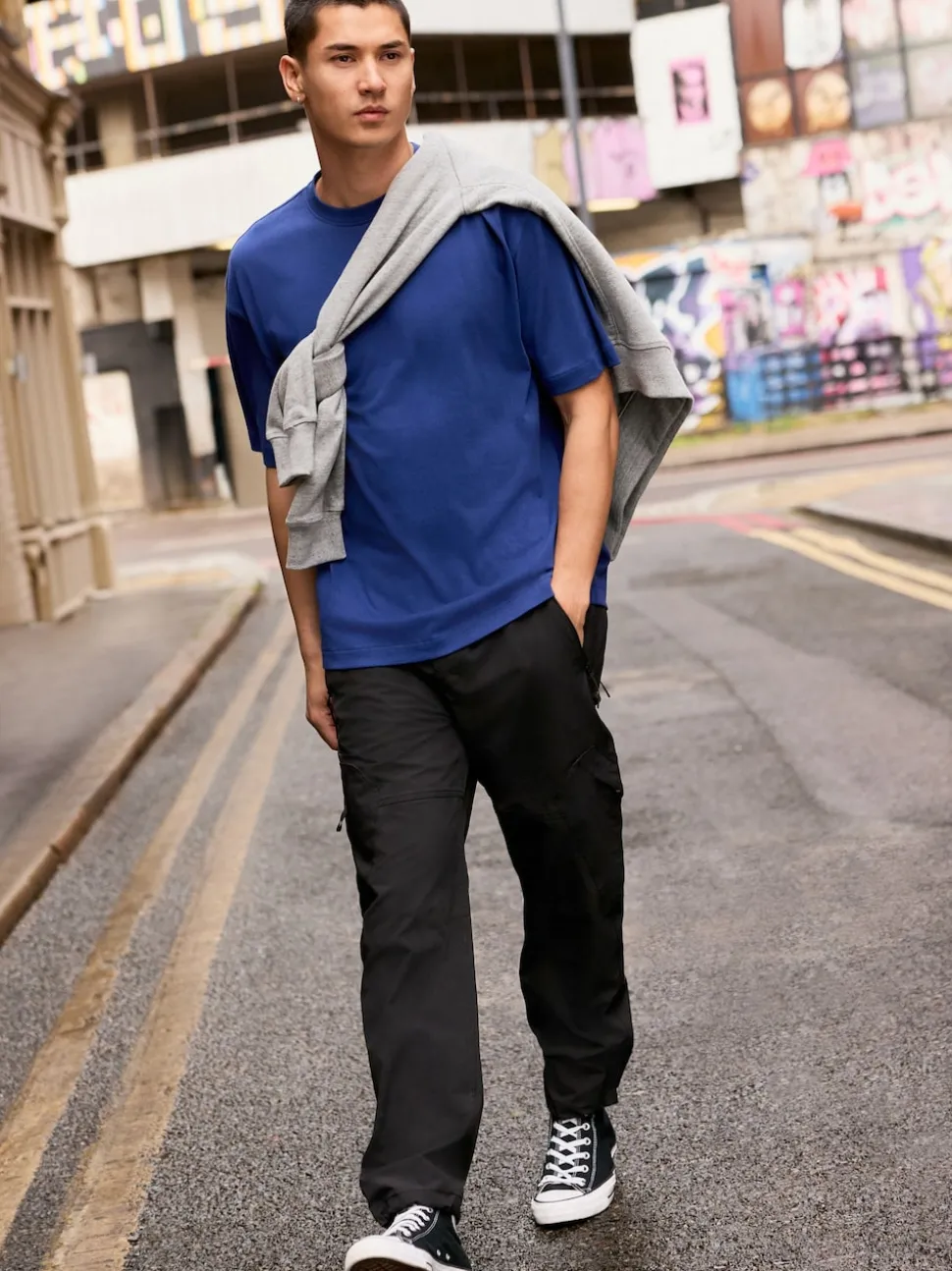 Blue Relaxed Fit Heavyweight T-Shirt
