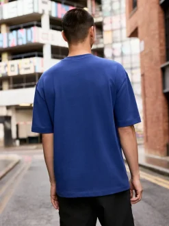 Blue Relaxed Fit Heavyweight T-Shirt
