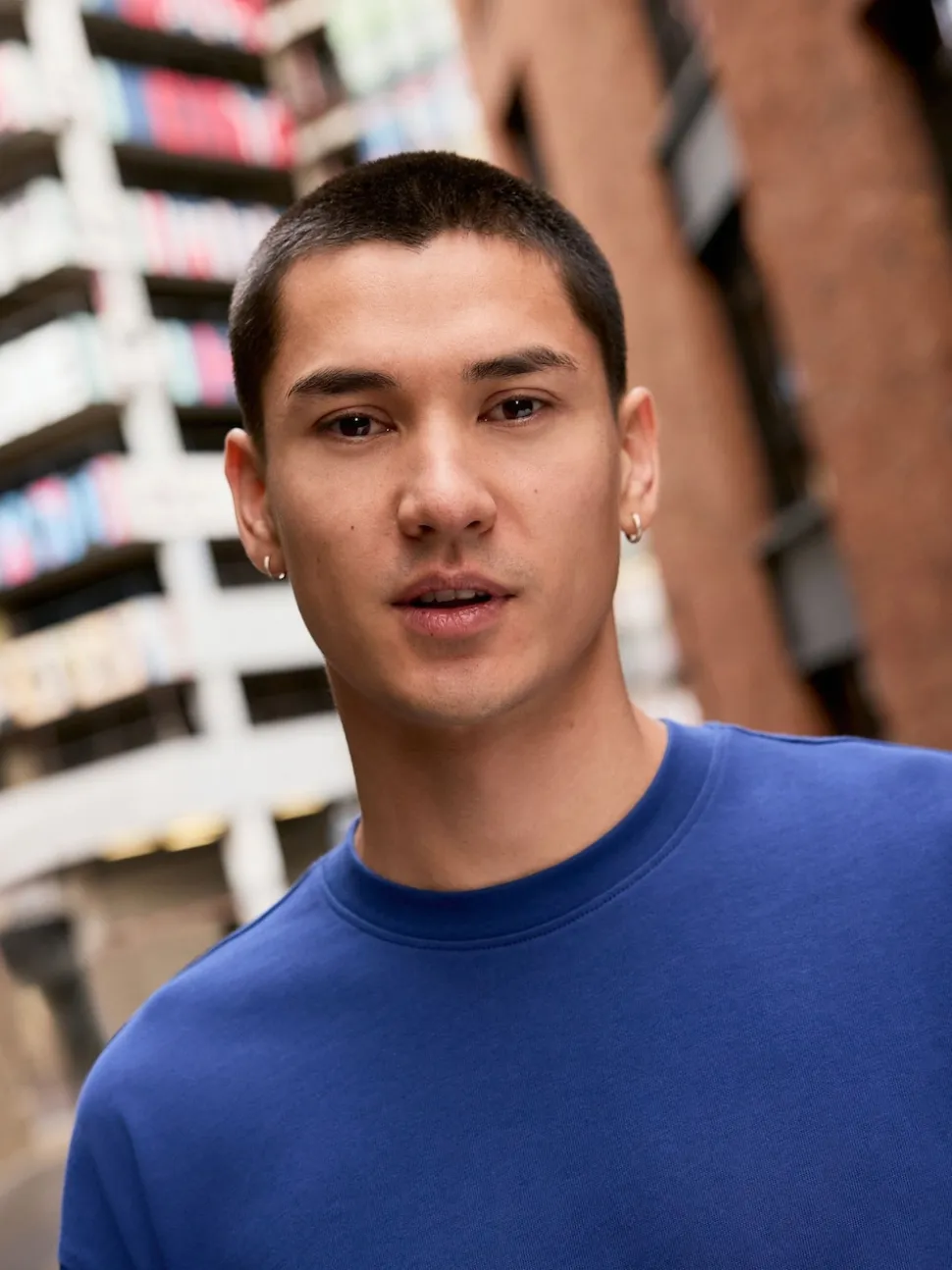 Blue Relaxed Fit Heavyweight T-Shirt