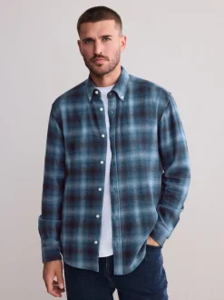 Blue Signature Long Sleeve Check Shirt