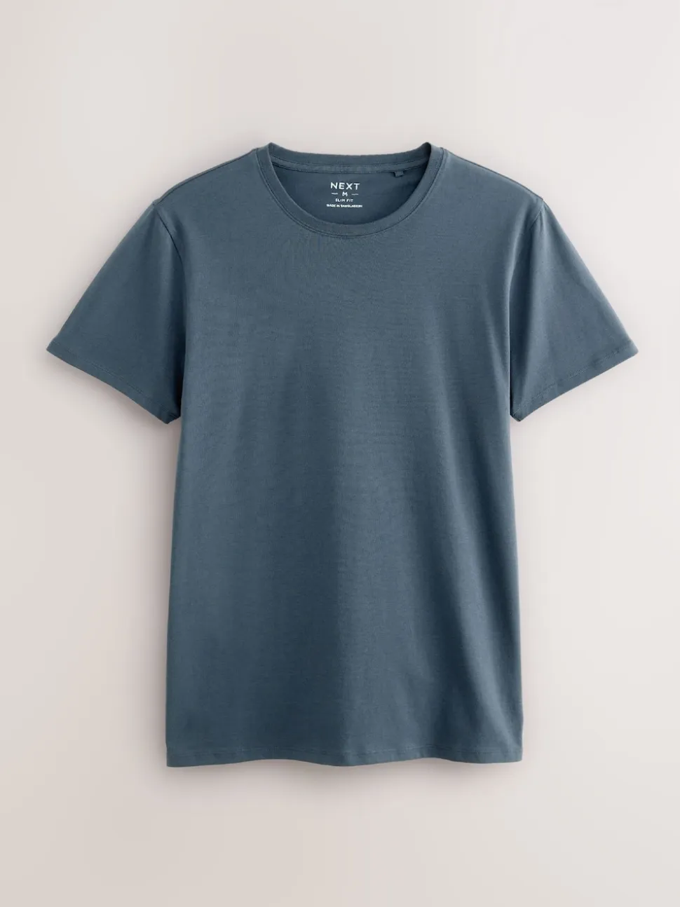 Blue Slim Fit 100% Cotton Layering T-Shirts 5 Pack