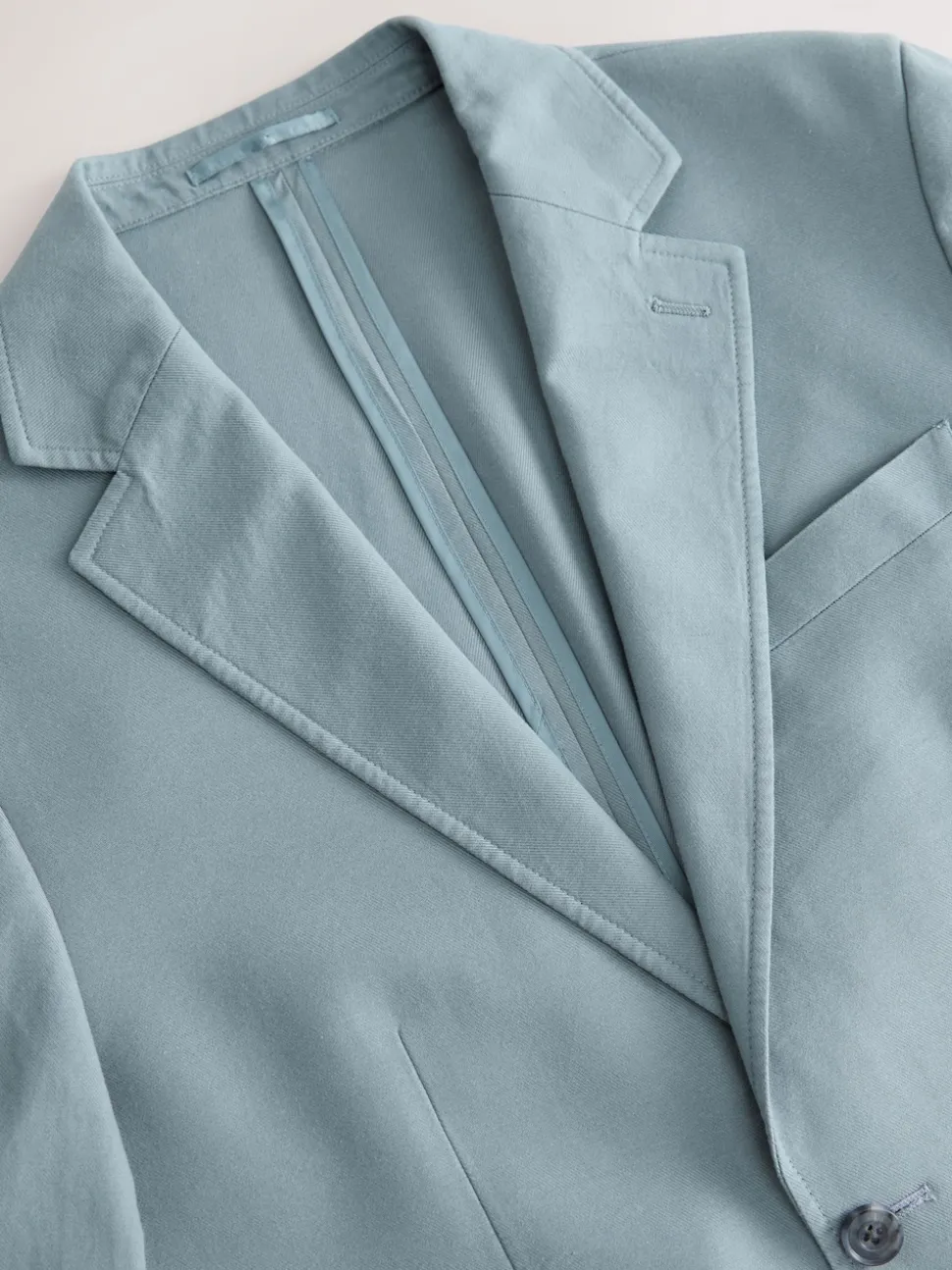 Blue Slim Fit Cotton TENCEL™ Suit Jacket