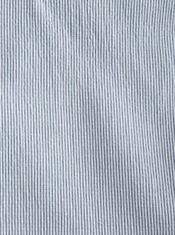 Blue Slim Fit Seersucker Stripe Suit Jacket