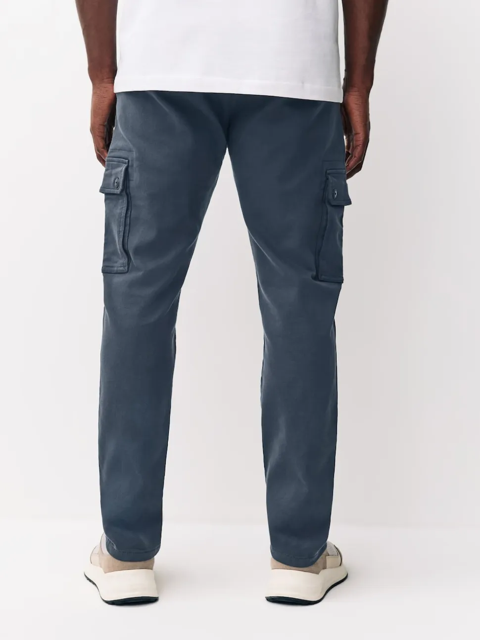 Blue Slim Fit Slim Fit Motionflex Strech Cargo Trousers