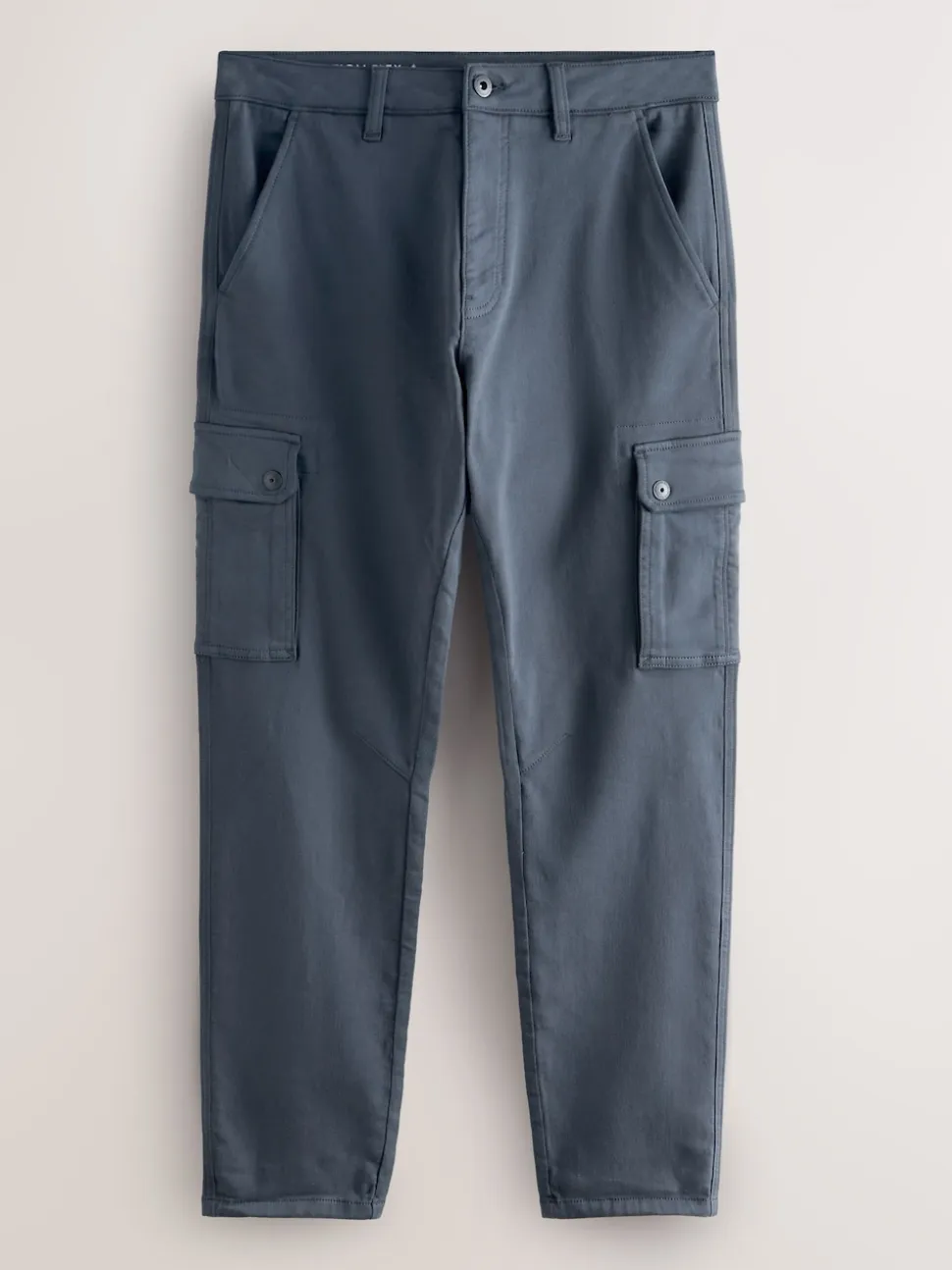 Blue Slim Fit Slim Fit Motionflex Strech Cargo Trousers