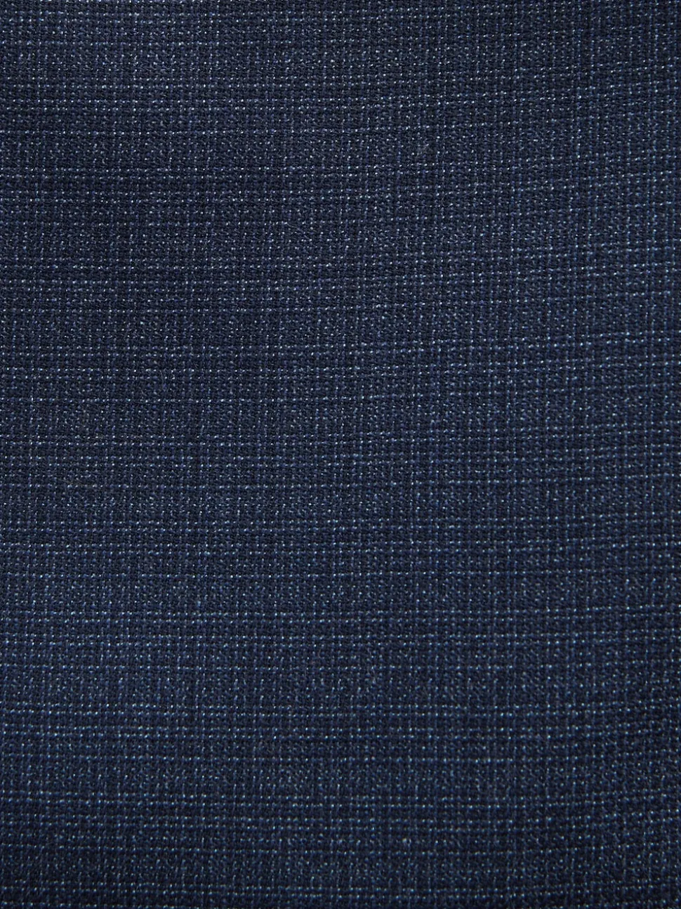Blue Slim Fit Textured Wool Blend Suit Jacket