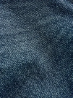 Blue Slim Fit Vintage Wash Denim Jeans