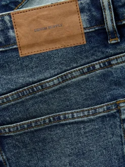 Blue Slim Fit Vintage Wash Denim Jeans