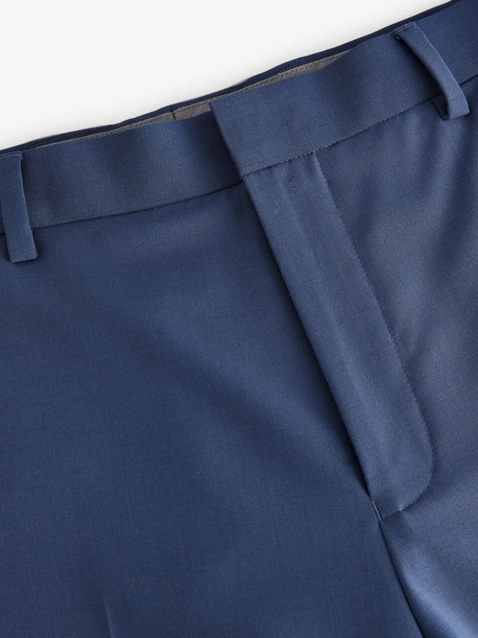 Blue Slim Fit Wool Blend Motionflex Suit Trousers