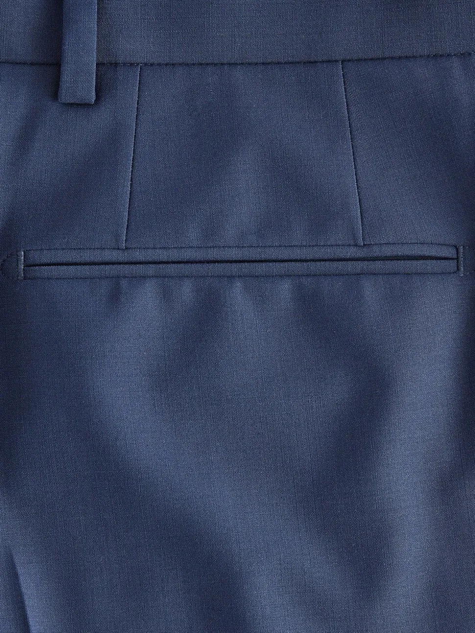 Blue Slim Fit Wool Blend Motionflex Suit Trousers