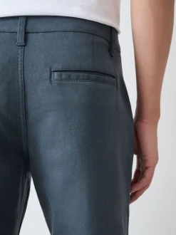 Blue Straight Fit Motionflex Chino Trousers