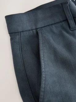 Blue Straight Fit Motionflex Chino Trousers