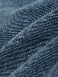 Blue Straight Fit Signature Brushed Cosy Denim Jeans With Wool