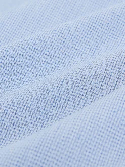 Blue Texture Regular Fit Cotton Rich Long Sleeve Formal Shirt