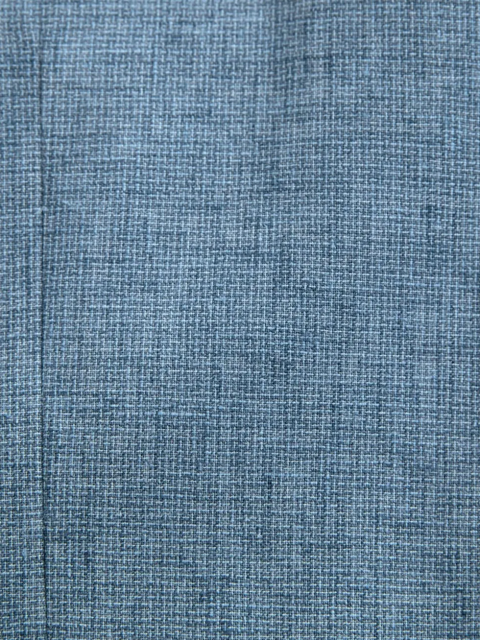 Blue Textured Linen Suit Waistcoat