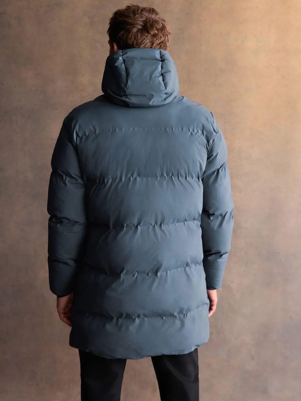 Blue ThermoGen Shower Resistant Puffer Jacket