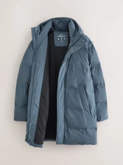 Blue ThermoGen Shower Resistant Puffer Jacket