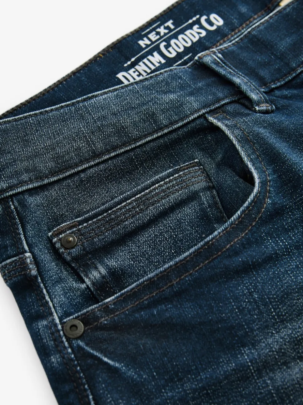 Blue Vintage Slim Fit Authentic Stretch Denim Jeans