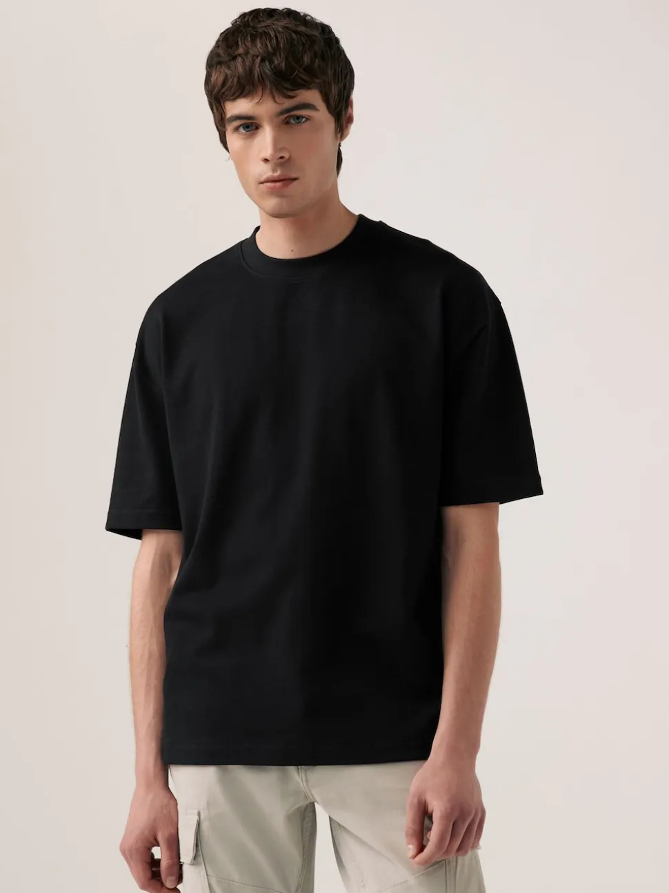 Blue/Black/Neutral Relaxed Fit Heavyweight T-Shirts 3 Pack