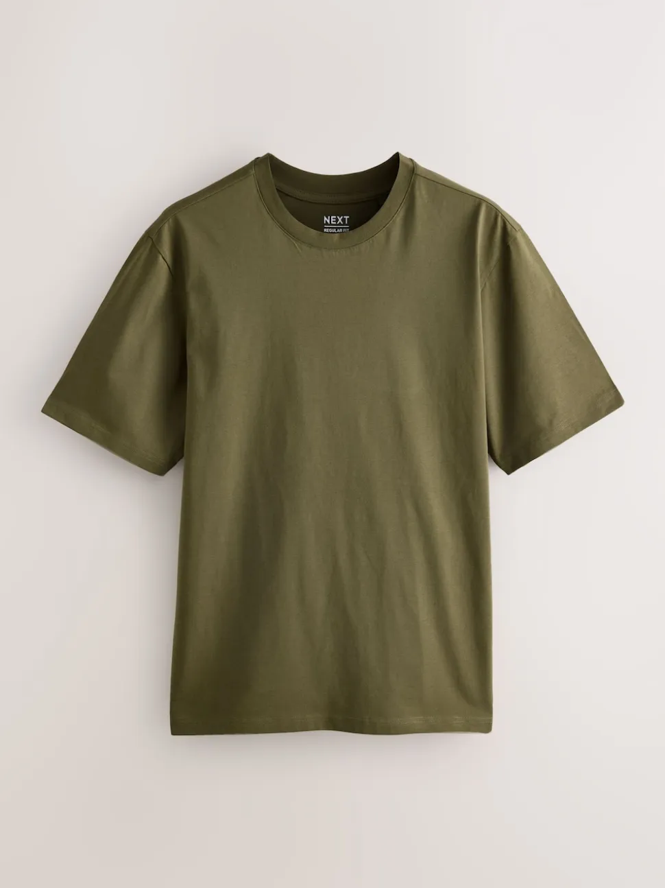 Blue/Black/Orange/Green/Grey/Ecru White Regular Fit Essential Cotton T-Shirts 6 Pack