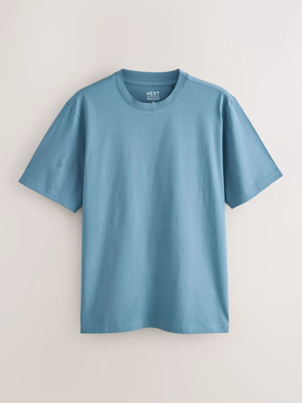 Blue/Black/Orange/Green/Grey/Ecru White Regular Fit Essential Cotton T-Shirts 6 Pack