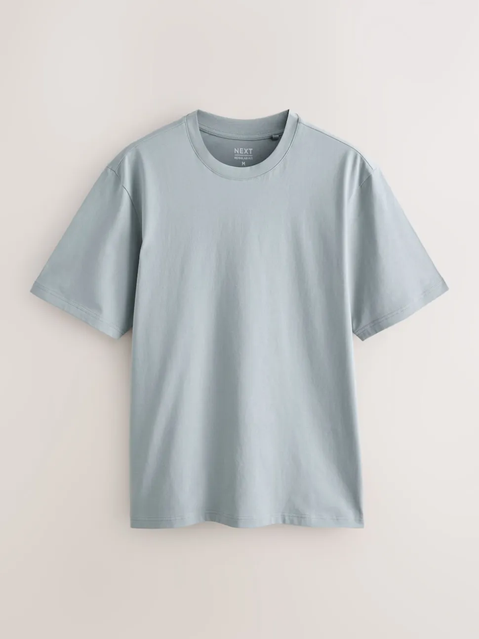 Blue/Black/Orange/Green/Grey/Ecru White Regular Fit Essential Cotton T-Shirts 6 Pack