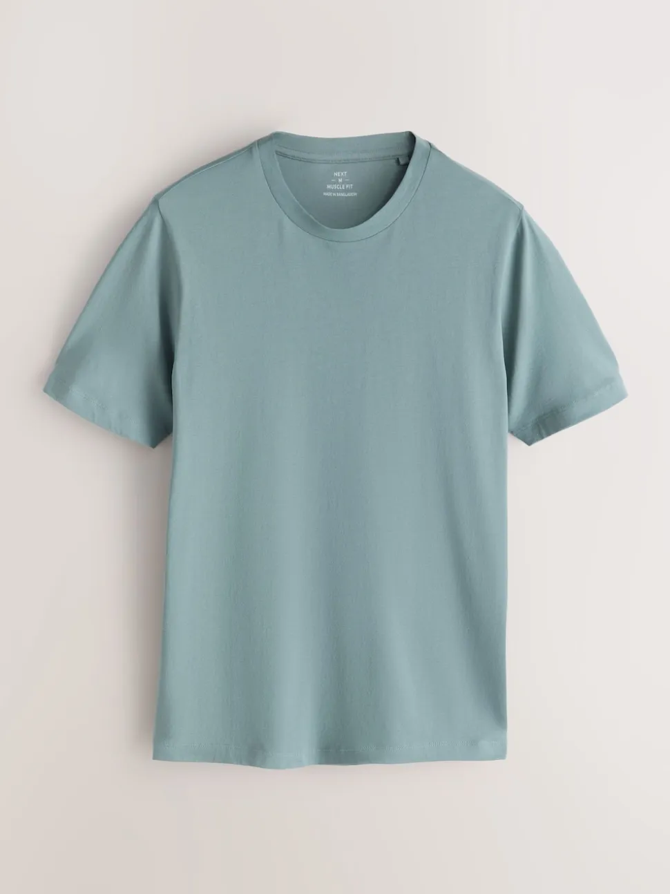 Blue/Ecru White/Green Muscle Fit Essential T-Shirts 3 Pack